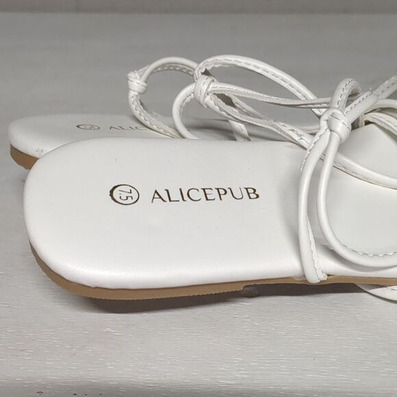 Festival Footwear Women's White Gladiator Sandal Size US 7.5 NWOT - Picture 3 of 5